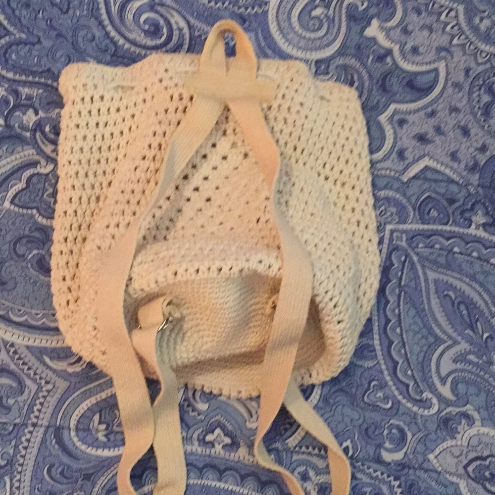 Crochet Backpack Purse - Picture 2 of 8